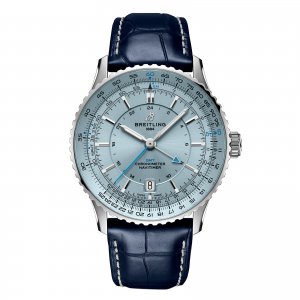 Breitling Navitimer Automatique GMT 41mm Montre Copie Homme Bleu Clair A32310171C1P1