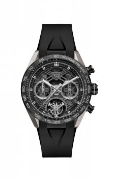 TAG Heuer Carrera Chronographe Tourbillon Extreme Sport Titane Forge Carbone Caoutchouc Noir CBU5080.FT6272