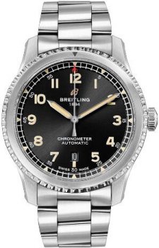 Réplique de Breitling Aviator 8 Automatique 41 Cadran Noir Homme A17315101B1A1