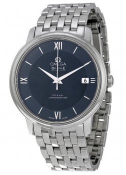 Réplique Omega De Ville Prestige Bleu Cadran Inoxydable Acier 424.10.37.20.03.001