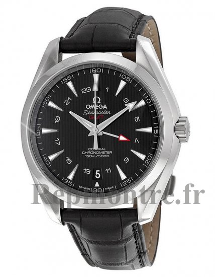 Réplique Omega Seamaster Aqua Terra Noir Cadran GMT 231.13.43.22.01.001 - Cliquez sur l'image pour la fermer