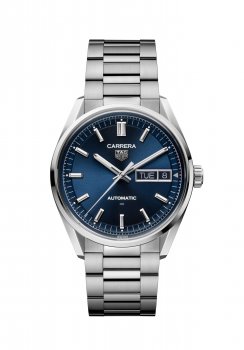 TAG Heuer Carrera Day Date Bracelet en acier inoxydable bleu WDA2112.BA0043