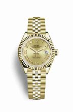 Réplique montre Rolex Datejust 28 jaune 18 ct 279178 m279178-0023