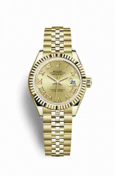 Réplique montre Rolex Datejust 28 jaune 18 ct 279178 m279178-0023