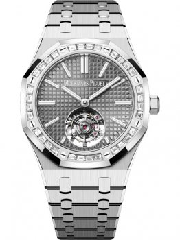 Audemars Piguet Royal Oak Tourbillon Volant Automatique Or Blanc Baguette Gris 26730BC.ZZ.1320BC.01