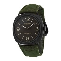 Replique Panerai PAM00612 Men's Radiomir Leather Black Dial