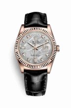 Réplique montre Rolex Day-Date 36 Everose 118135 m118135-0098