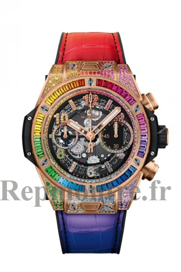 Replique HUBLOT Big Bang Unico King Gold Rainbow automatique 441.OX.9910.LR.0999 - Cliquez sur l'image pour la fermer