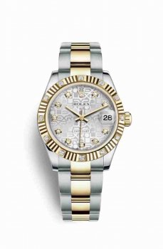 Réplique montre Rolex Datejust 31 Jaune Roles jaune 18 ct 178313 m178313-0034