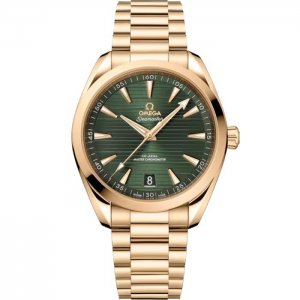 Omega Seamaster Aqua Terra 150M Master Chronometer 41 Moonshine Gold Bracelet Vert 220.50.41.21.10.001