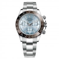 Réplique Rolex Cosmograph Daytona Ice Cadran Bleu Diamant Platinum Montre Homme