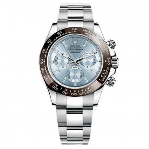 Réplique Rolex Cosmograph Daytona Ice Cadran Bleu Diamant Platinum Montre Homme