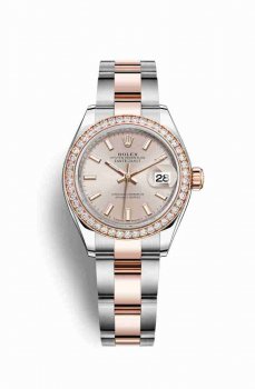 Réplique montre Rolex Datejust 28 Everose Roles 18 ct Everose 279381RBR m279381rbr-0002