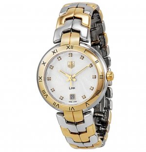 Tag Heuer Link Dames diamant 18 kt Gold Inoxydable Acier Dames WAT1350.BB0957