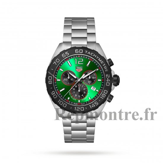 TAG Heuer Formule 1 Quartz Chronographe 200M 43mm Montre Copie Homme Vert CAZ101AP.BA0842 - Cliquez sur l'image pour la fermer