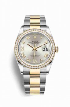 Réplique montre Rolex Datejust 36 Jaune Roles jaune 18 ct 126283RBR AB2030121B1A1