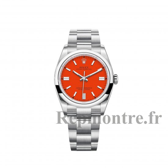 Copie Rolex Oyster Perpetual 36 Bracelet Oyster cadran rouge corail m126000-0007 - Cliquez sur l'image pour la fermer