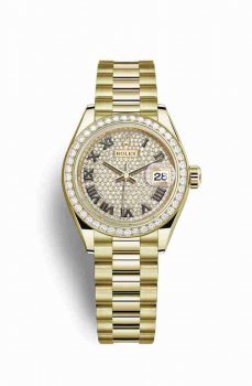 Réplique montre Rolex Datejust 28 jaune 18 ct 279138RBR Cadran de m279138rbr-0029