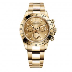 Réplique Rolex Cosmograph Daytona Champagne Cadran 18kt Montre Homme Or Jaune