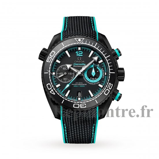 Omega Seamaster Planet Ocean 600m Co-Axial Master Chronometer Chronographe 45.5mm ETNZ Deep Black Montre Replique Homme O21592465101003 - Cliquez sur l'image pour la fermer