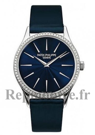 Réplique Patek Philippe Calatrava 18kt Blanc Or Diamant Night-Bleu 4896G - Cliquez sur l'image pour la fermer