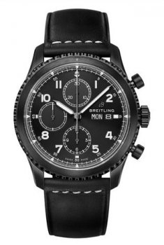 Réplique montre Breitling Navitimer 8 NoirAcier cuir noir M13314101B1X1