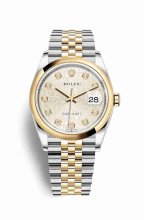 Réplique montre Rolex Datejust 36 Jaune Roles jaune 18 ct 126203 m126203-0027