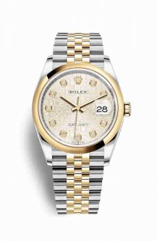 Réplique montre Rolex Datejust 36 Jaune Roles jaune 18 ct 126203 m126203-0027