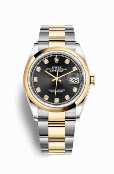 Réplique montre Rolex Datejust 36 Jaune Roles jaune 18 ct 126203 m126203-0022
