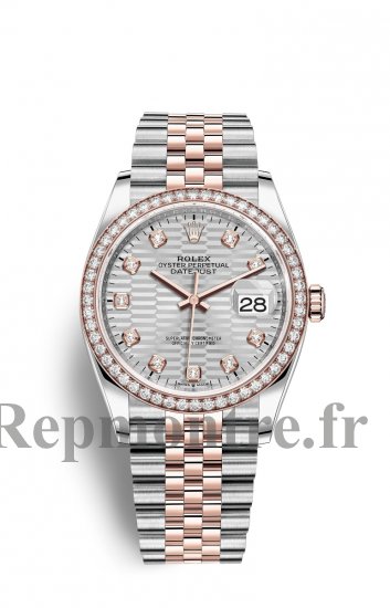 Copie de Rolex Datejust 36 OysterAcier EveOr Rose and Diamants M126281RBR-0027 - Cliquez sur l'image pour la fermer