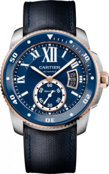 Réplique Montre Calibre de Cartier Diver bleu W2CA0008