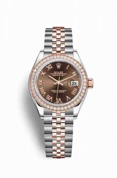 Réplique montre Rolex Datejust 28 Everose Roles 18 ct Everose 279381RBR m279381rbr-0009