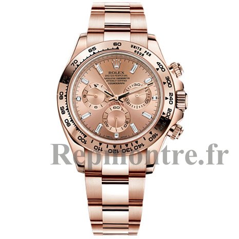 Réplique Rolex Daytona Ivoire Indice Cadran Or Rose 18 Carats Bracelet Oyster Montre Homme - Cliquez sur l'image pour la fermer