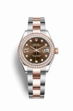 Réplique montre Rolex Datejust 28 Everose Roles 18 ct Everose 279381RBR m279381rbr-0004