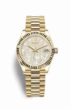 Réplique montre Rolex Datejust 31 jaune 278278 Nacre pavee Pavillon m278278-0022