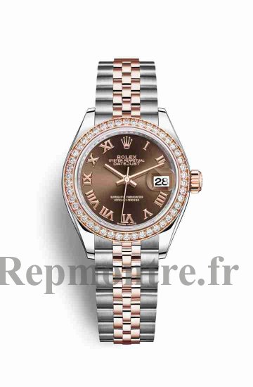 Réplique montre Rolex Datejust 28 Everose Roles 18 ct Everose 279381RBR m279381rbr-0009 - Cliquez sur l'image pour la fermer