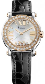 Chopard Happy Sport Round Quartz 30mm Dames Réplique Montre 278509-6006