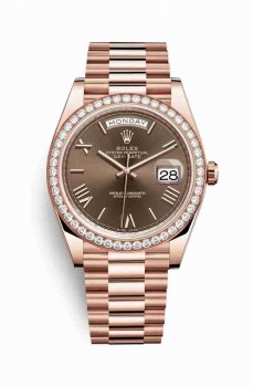 Réplique de montre Rolex Day-Date 40 Everose 228345RBR m228345rbr-0009