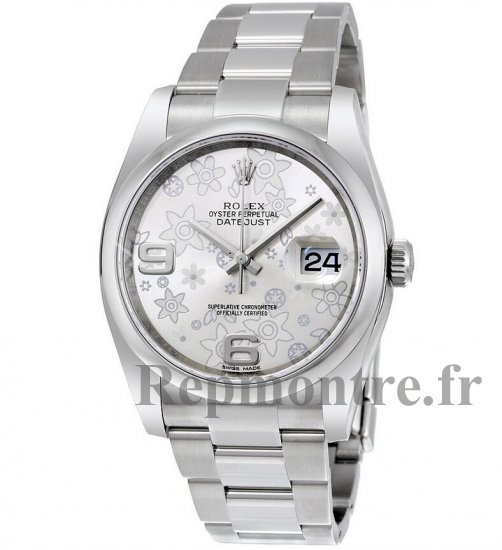 Réplique Rolex Datejust Argent Floral Cadran Inoxydable Acier Dames 116200SFAO - Cliquez sur l'image pour la fermer