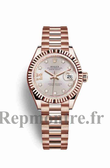 Réplique montre Rolex Datejust 28 Everose 279175 m279175-0005 - Cliquez sur l'image pour la fermer