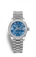 Copie de Rolex Datejust 31 18 ct Blanc Or M278289RBR-0025