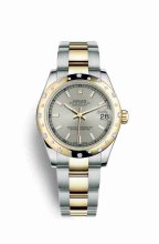 Réplique montre Rolex Datejust 31 Jaune Roles jaune 18 ct 178343 m178343-0055