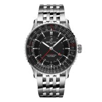 Breitling Navitimer Automatique GMT 41mm Montre Copie Homme Acier Inoxydable Noir A32310251B1A1
