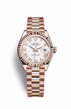 Réplique montre Rolex Datejust 28 Everose 279175 m279175-0021