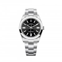 Copie Rolex Oyster Perpetual 41 Bracelet Oyster a cadran noir brillant m124300-0002