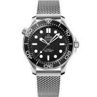 Omega Seamaster Diver 300M No-Date Master Co-Axial 42 Bracelet en acier inoxydable noir 210.30.42.20.01.010