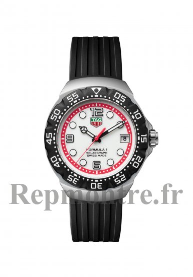 Montre TAG Heuer Formula 1 Solargraph 38 en acier inoxydable et caoutchouc blanc WBY111A.FT8106 - Cliquez sur l'image pour la fermer