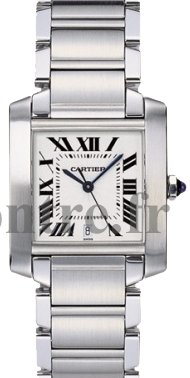 Réplique Cartier Tank Francaise Large Acier W51002Q3 - Cliquez sur l'image pour la fermer