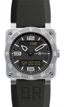 Réplique Bell & Ross BR03-Instrument Type Aviation Carbon