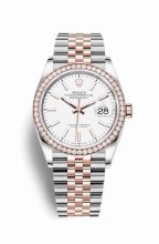 Réplique montre Rolex Datejust 36 Everose Roles 18 ct Everose 126281RBR m126281rbr-0005